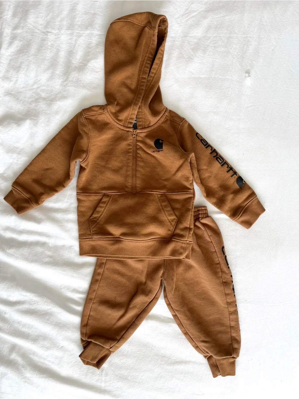 Carhartt Kids Caramel Brown Hoodie & Jogger Set
